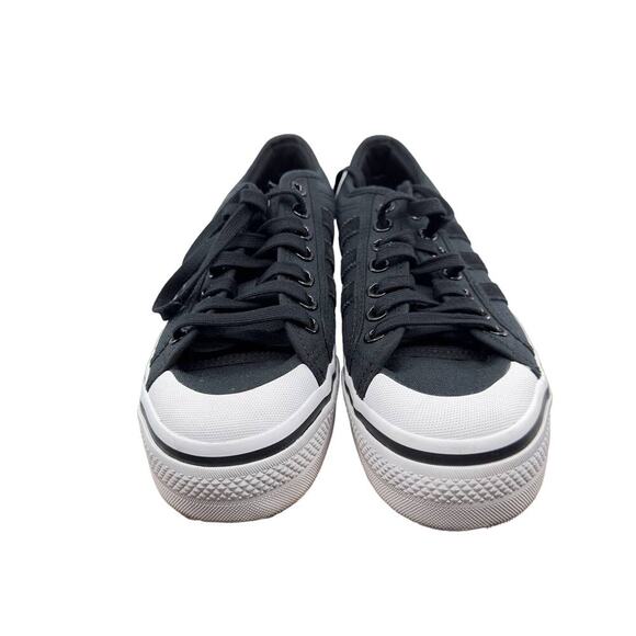 adidas Shoes - Addidas Womens NIZZA Sneakers Casual Shoes Lace-Up Low Top Black/White 9 EE5615